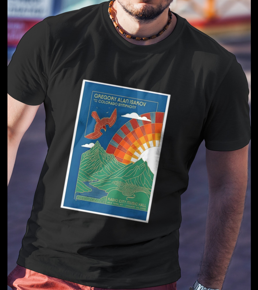 Gregory Alan Isakov With The Colorado Symphony New York Radio City Music Hall January 30 2026 T-Shirt