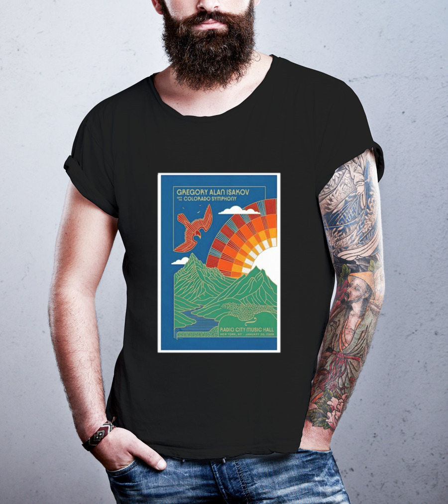 Gregory Alan Isakov With The Colorado Symphony New York Radio City Music Hall January 30 2026 T-Shirt