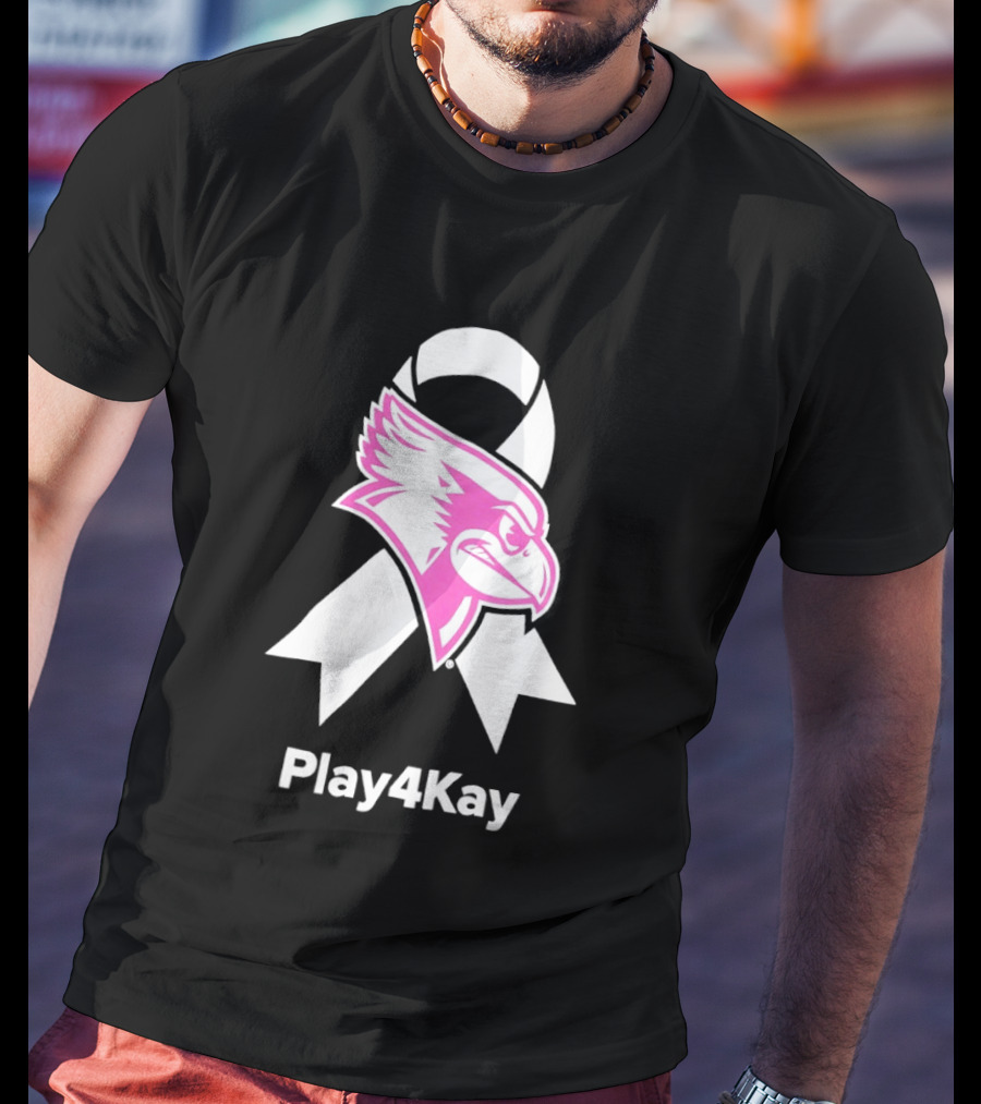 Illinois State Redbirds Play4Kay Pink Ribbon Awareness T-Shirt