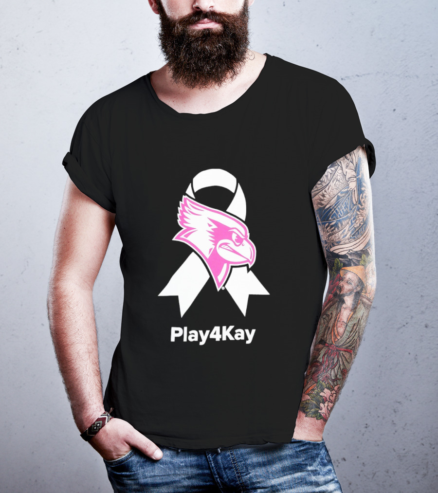 Illinois State Redbirds Play4Kay Pink Ribbon Awareness T-Shirt