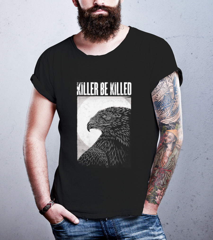 Killer Be Killed Black And White Eagle T-Shirt