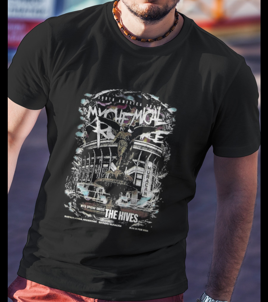 My Chemical Romance Feb 1 2026 Estadio Huracan Argentina Mexican T-Shirt
