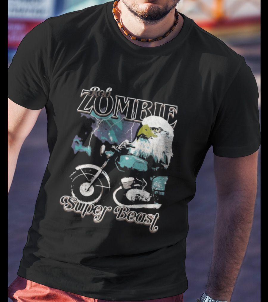 Rob Zombie Super Beast Eagle Motorbike T-Shirt