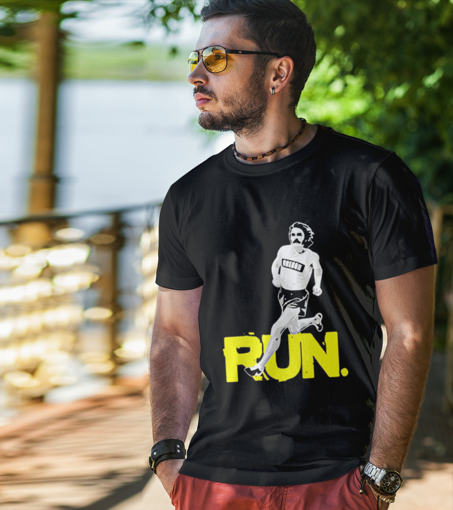 Steve Prefontaine Run Iconic Yellow T-Shirt