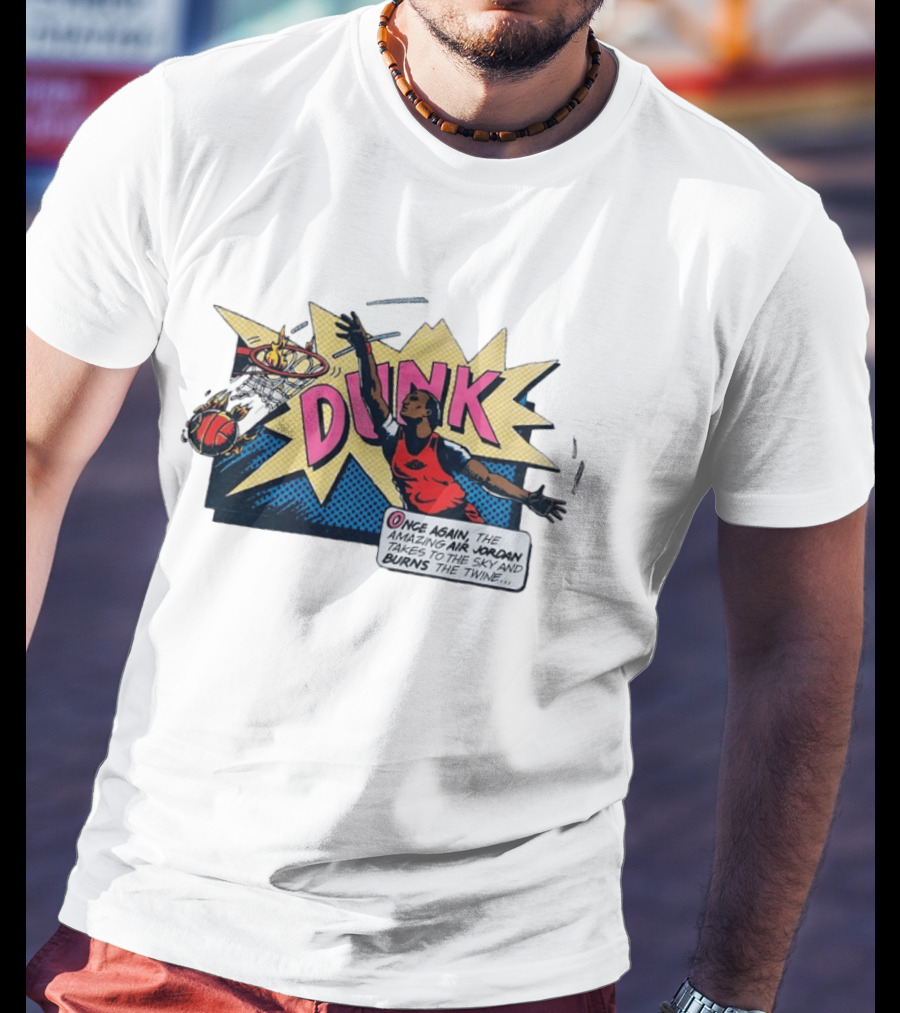 Dunk Jordan Comics Amazing Air Jordan Sky Burns The Twine T-Shirt