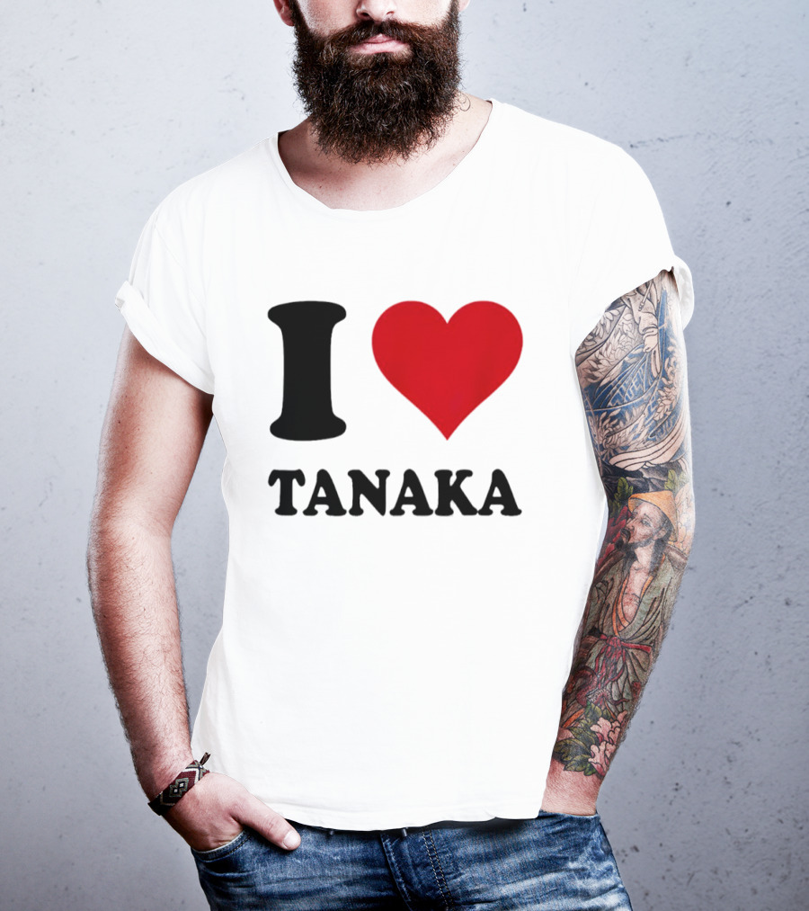 I Love Tanaka Ao Tanaka Leeds United FC T-Shirt