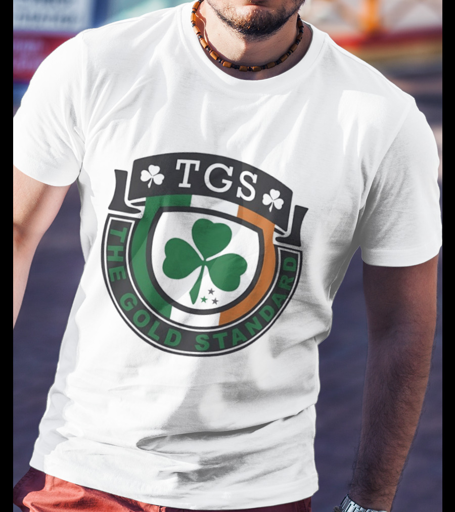 TGS The Gold Standard Shamrock Emblem With Irish T-Shirt