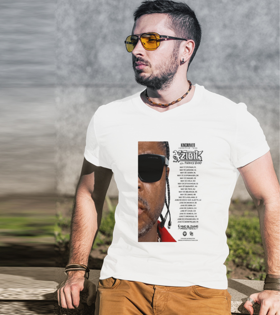 XZIBIT EU Tour 2026 Event Details Featuring Live Performances T-Shirt