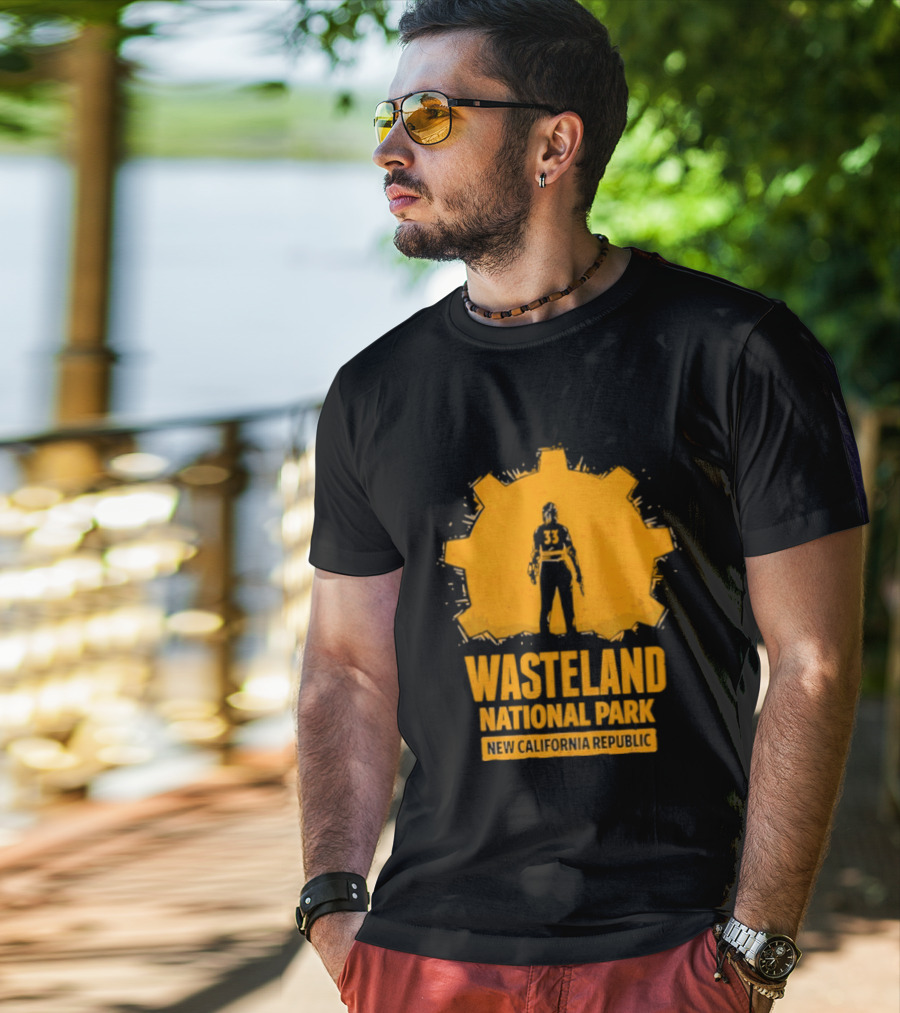Player 33 Wasteland National Park New California Republic T-Shirt