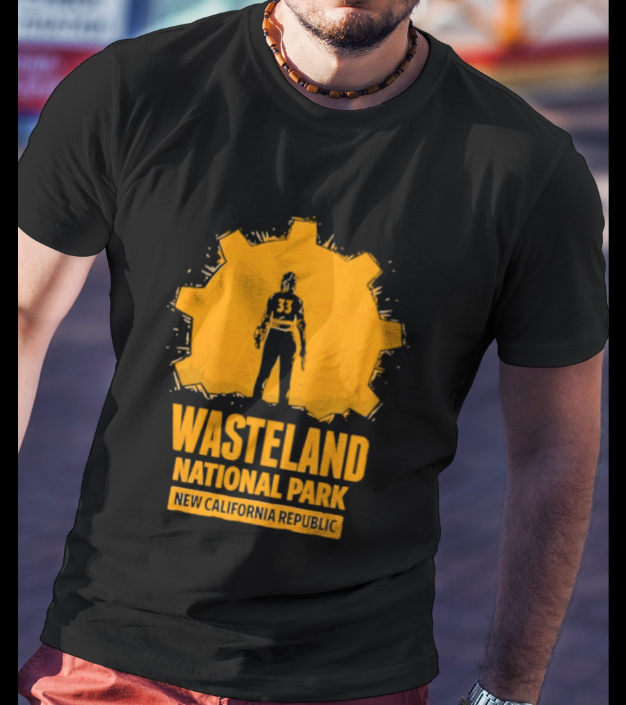 Player 33 Wasteland National Park New California Republic T-Shirt