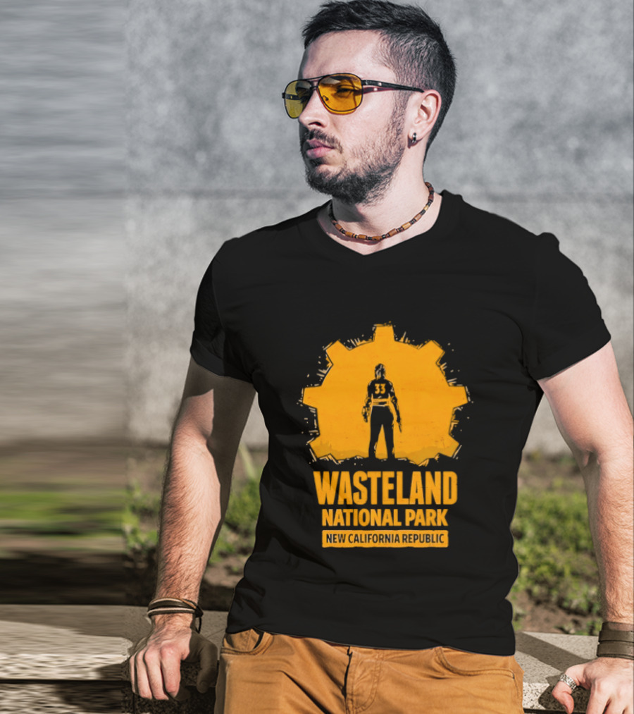 Player 33 Wasteland National Park New California Republic T-Shirt