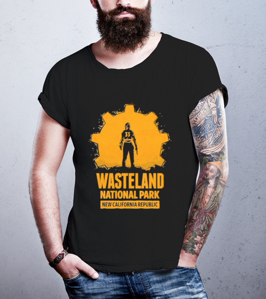 Player 33 Wasteland National Park New California Republic T-Shirt
