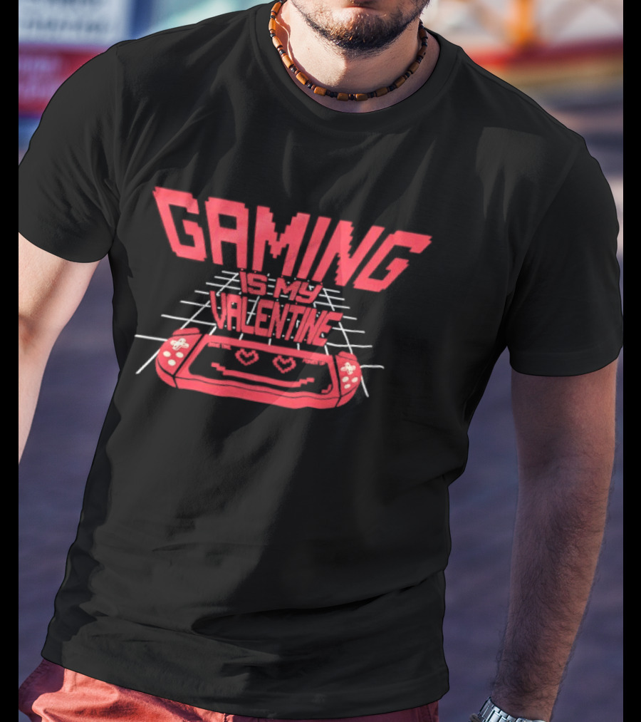Gaming Is My Valentine Retro Controller T-Shirt