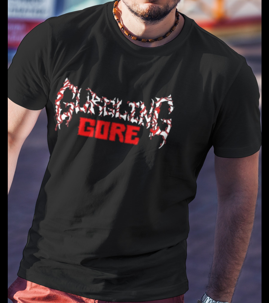Gurgling Gore Death Metal Fan Favorite Distorted Lettering T-Shirt