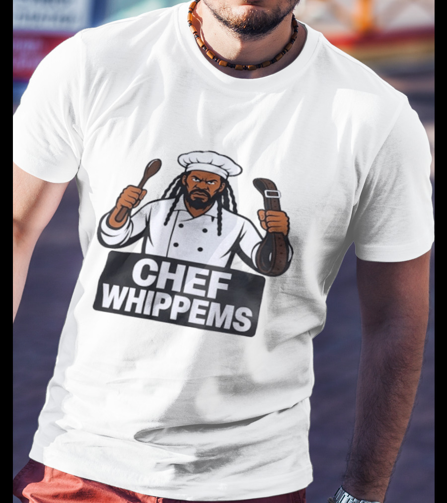 Chef Whippems Character Design Featuring Wooden Spoon And Belt T-Shirt