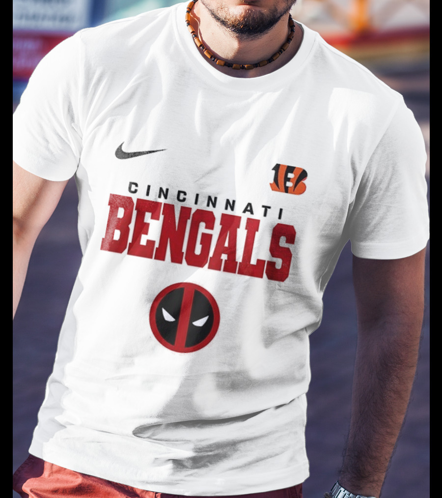 Nike Cincinnati Bengals Deadpool Icon Collaboration T-Shirt