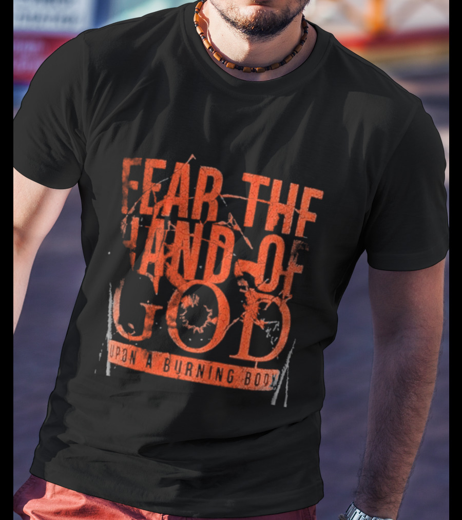 Upon A Burning Body Fear The Hand Of God Fiery Red T-Shirt