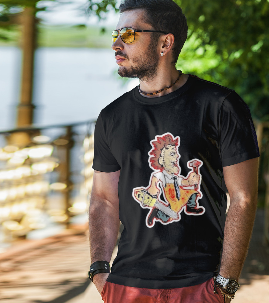 Insane Clown Posse X Leatherface Chainsaw Character Collaboration T-Shirt