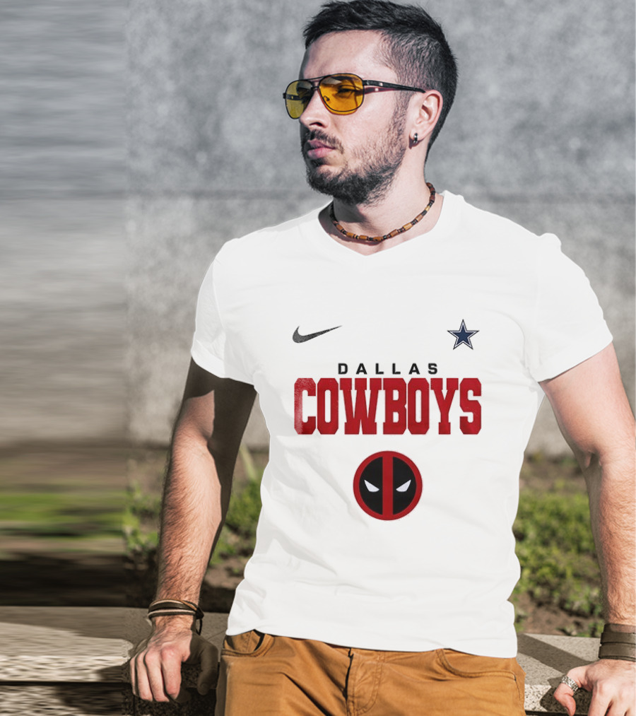Dallas Cowboys Deadpool Collaboration Nike Star T-Shirt