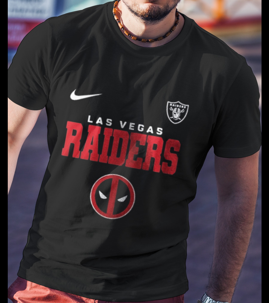 Las Vegas Raiders Deadpool Let's F***ing Go Nike T-Shirt