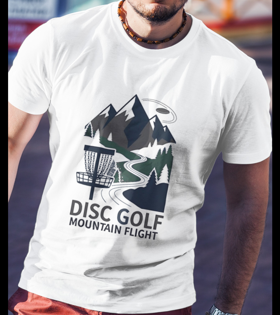 Disc Golf Mountain Flight Adventure Scenic Course T-Shirt