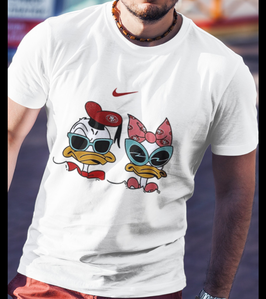 Nike San Francisco 49ers Donald Daisy Duck Collaboration T-Shirt