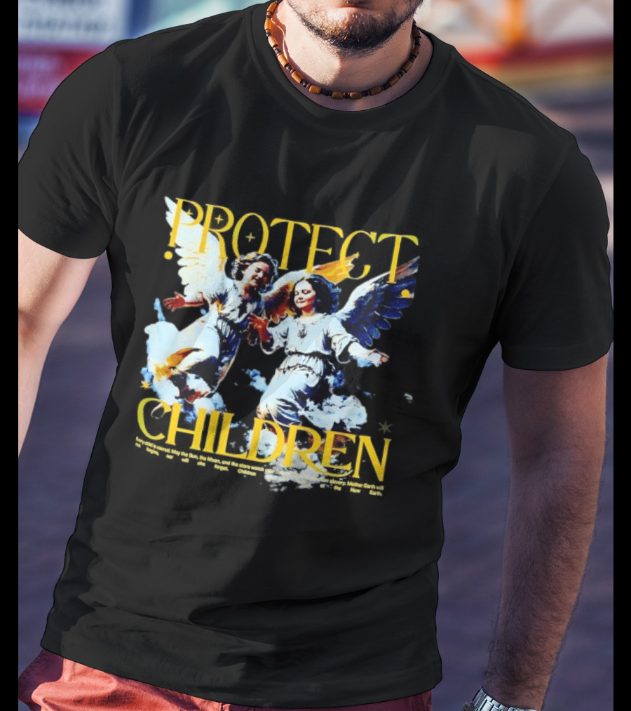 Protect Children Angel Guardians Heavenly Wings T-Shirt