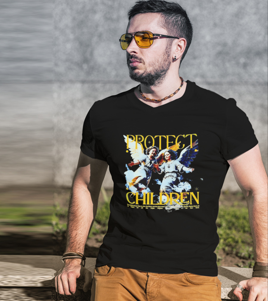 Protect Children Angel Guardians Heavenly Wings T-Shirt