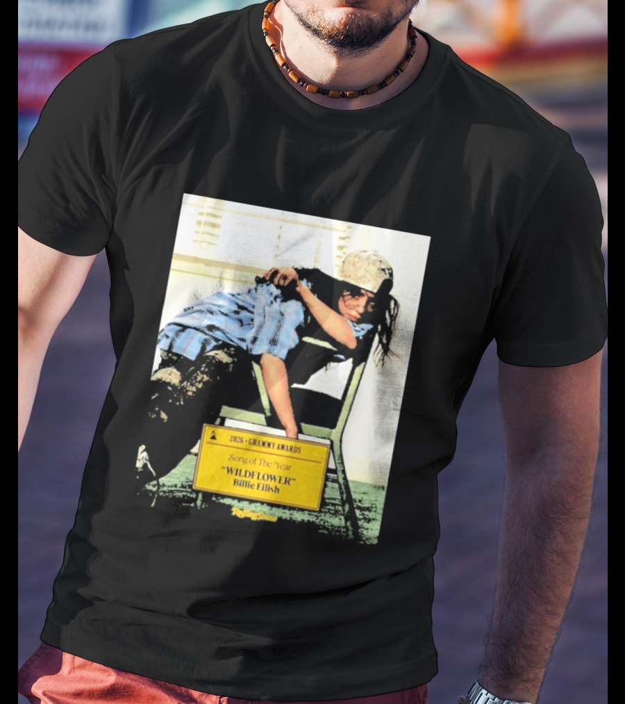 2026 Grammy Awards Song Of The Year Wildflower Billie Eilish Rolling Stone T-Shirt