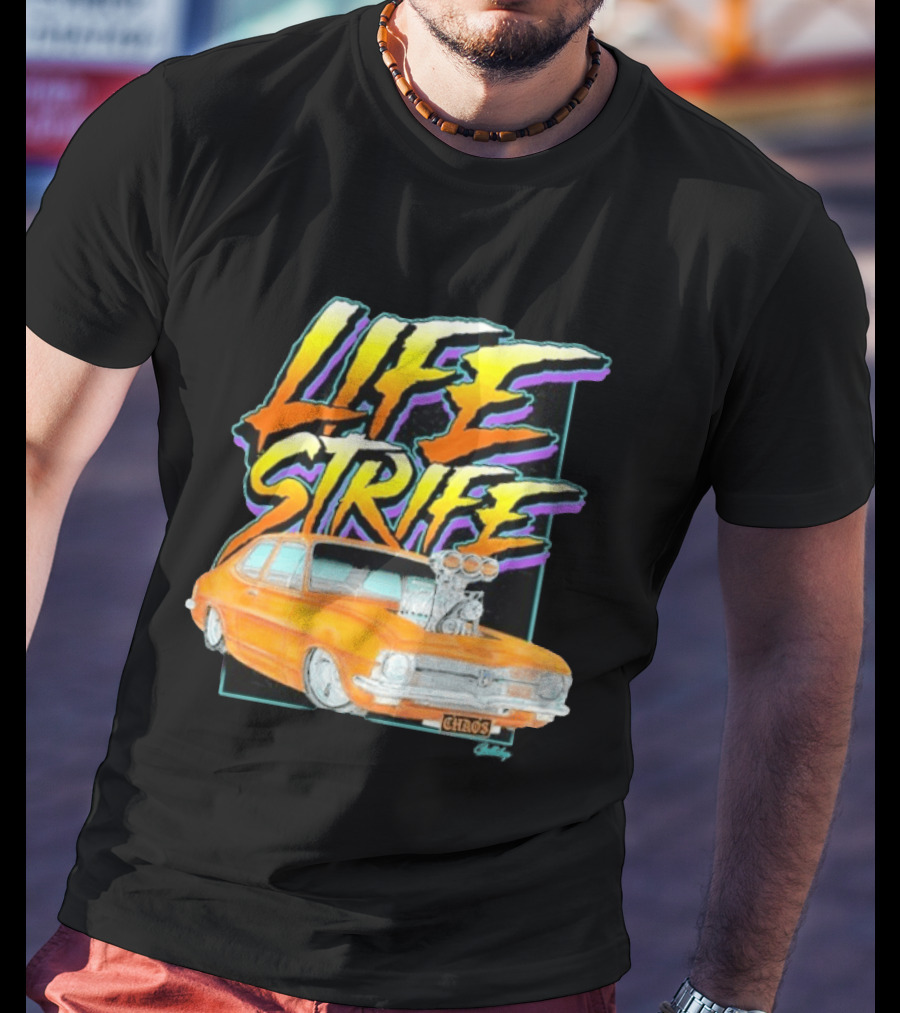 Life Strife Blown Chaos Orange LC Torana Street Machine Geltchy T-Shirt