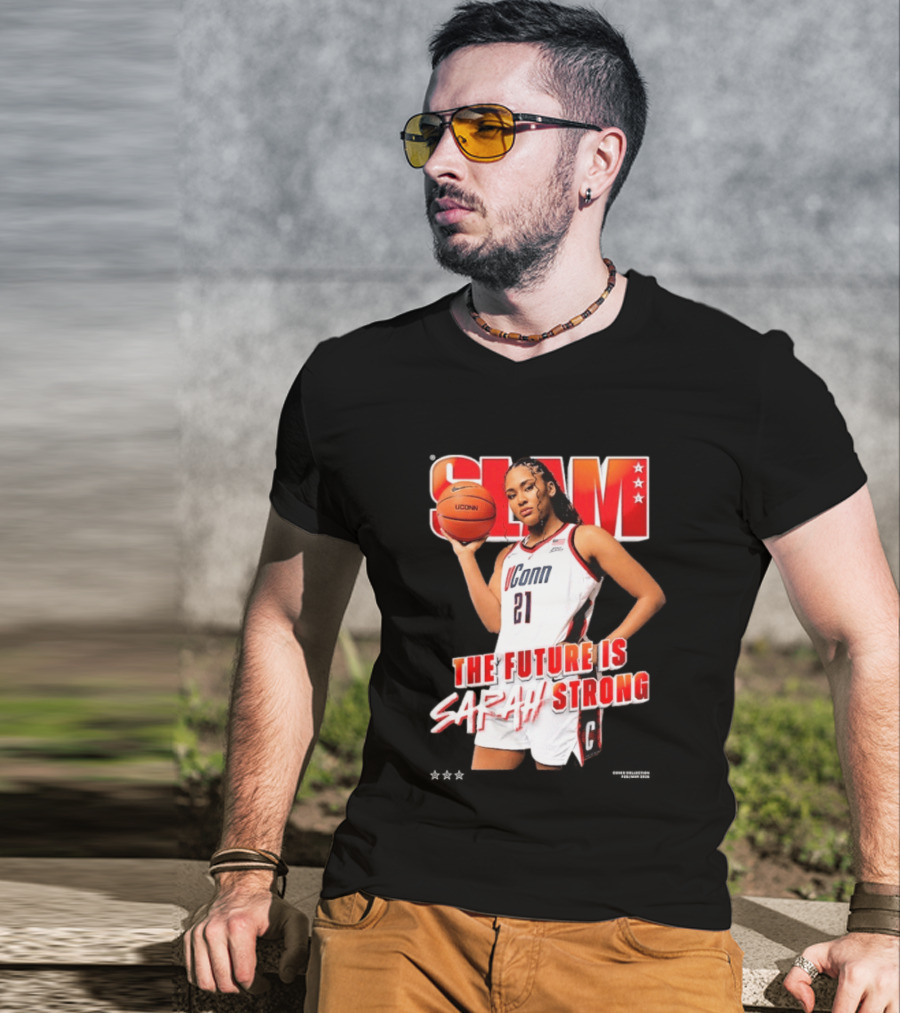 UConn Basketball Slam The Future Is Sarah Strong T-Shirt