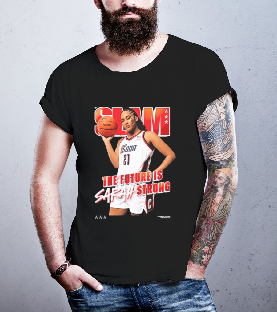 UConn Basketball Slam The Future Is Sarah Strong T-Shirt