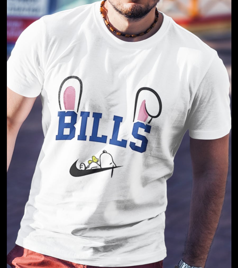 Buffalo Bills Peanuts Snoopy Woodstock Easter T-Shirt