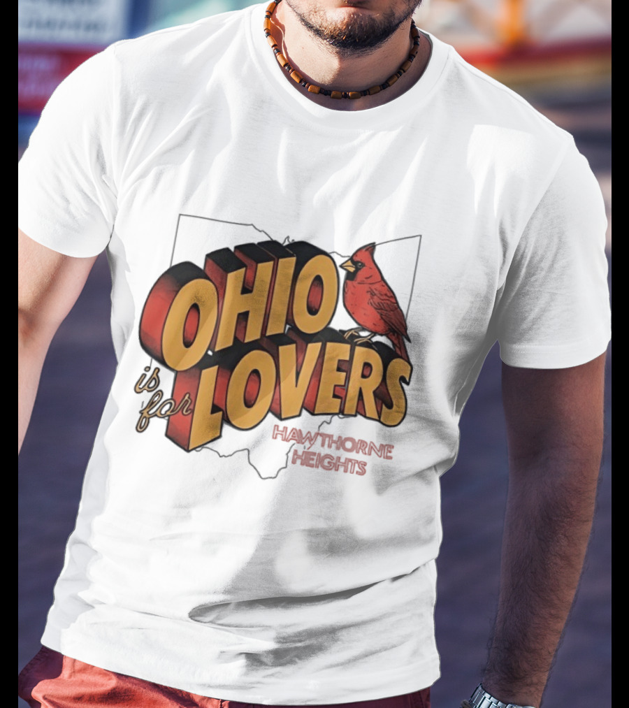 Ohio Is For Lovers Hawthorne Heights Cardinal T-Shirt