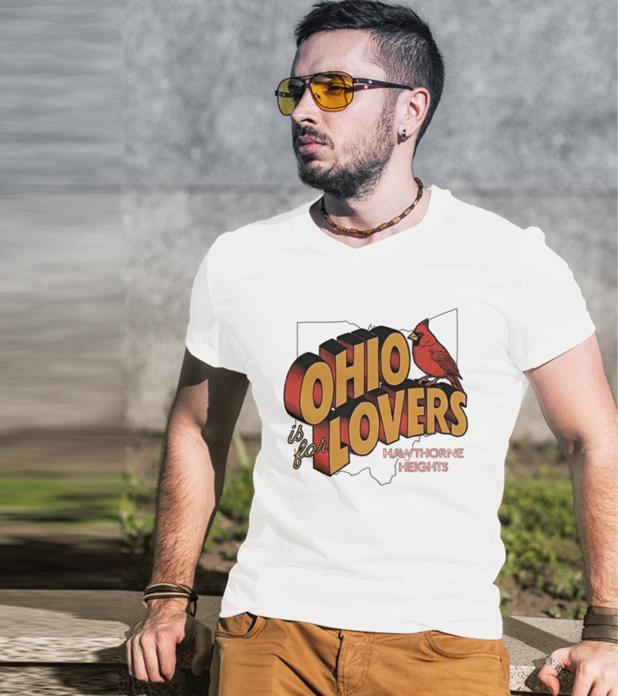 Ohio Is For Lovers Hawthorne Heights Cardinal T-Shirt