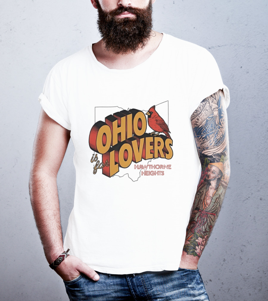 Ohio Is For Lovers Hawthorne Heights Cardinal T-Shirt