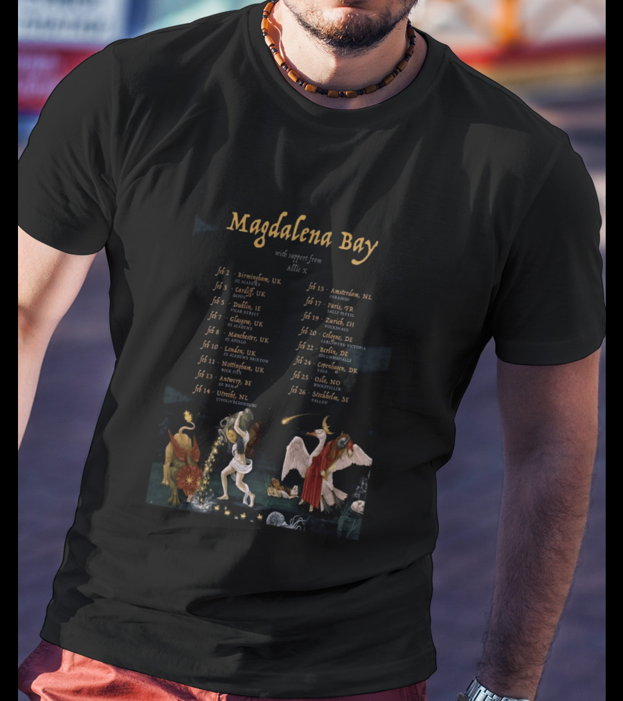 Magdalena Bay Europe Tour 2023 Dates Featuring Allie X T-Shirt