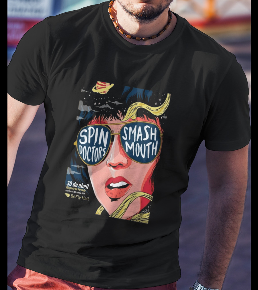 Spin Doctors Smash Mouth Concert 30 De Abril BeFly Hall 2026 Belo Horizonte Brazil T-Shirt