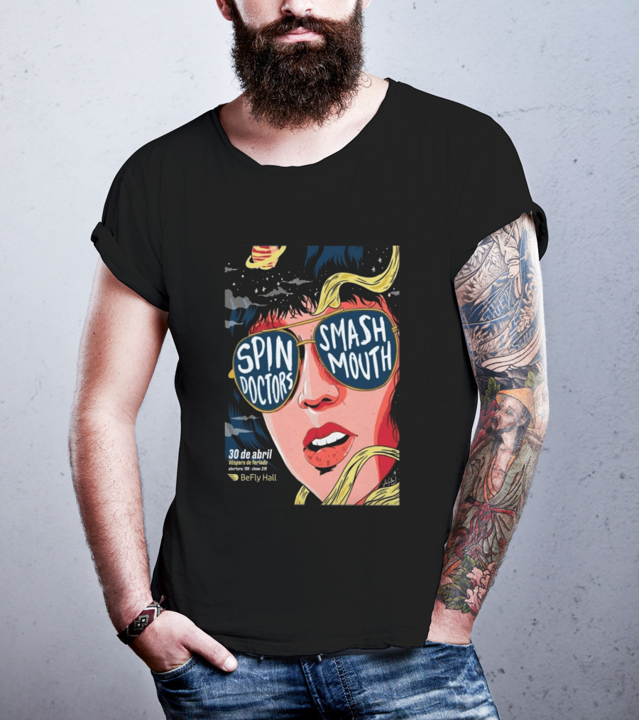Spin Doctors Smash Mouth Concert 30 De Abril BeFly Hall 2026 Belo Horizonte Brazil T-Shirt