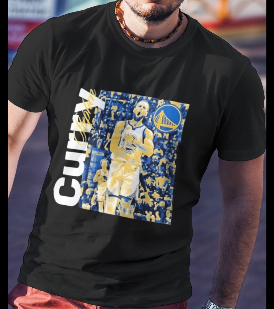 Stephen Curry Golden State Warriors NBA Season Start Action T-Shirt