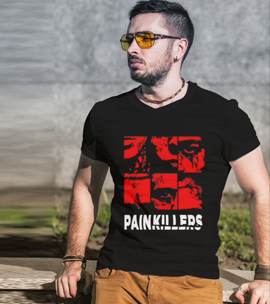 Yzo And Ptk Painkillers Eye Red Faces T-Shirt