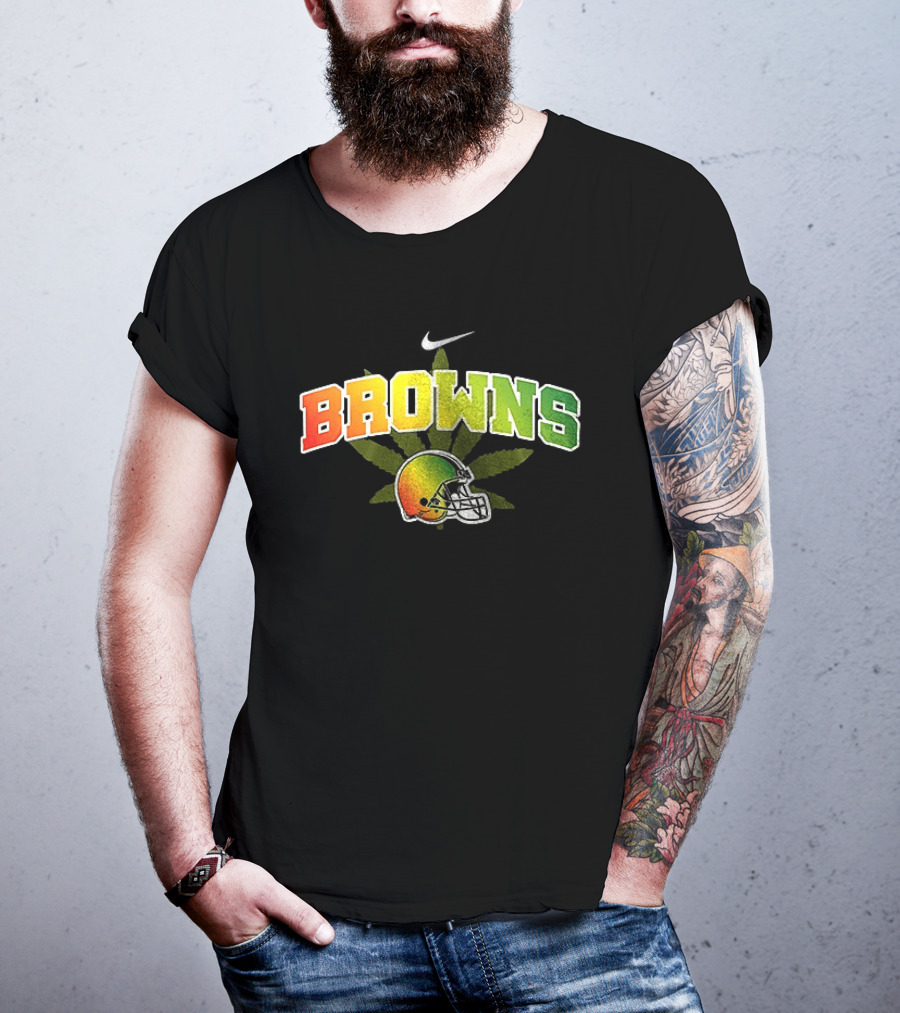 Cleveland Browns One Love Bob Marley Nike Football Helmet T-Shirt