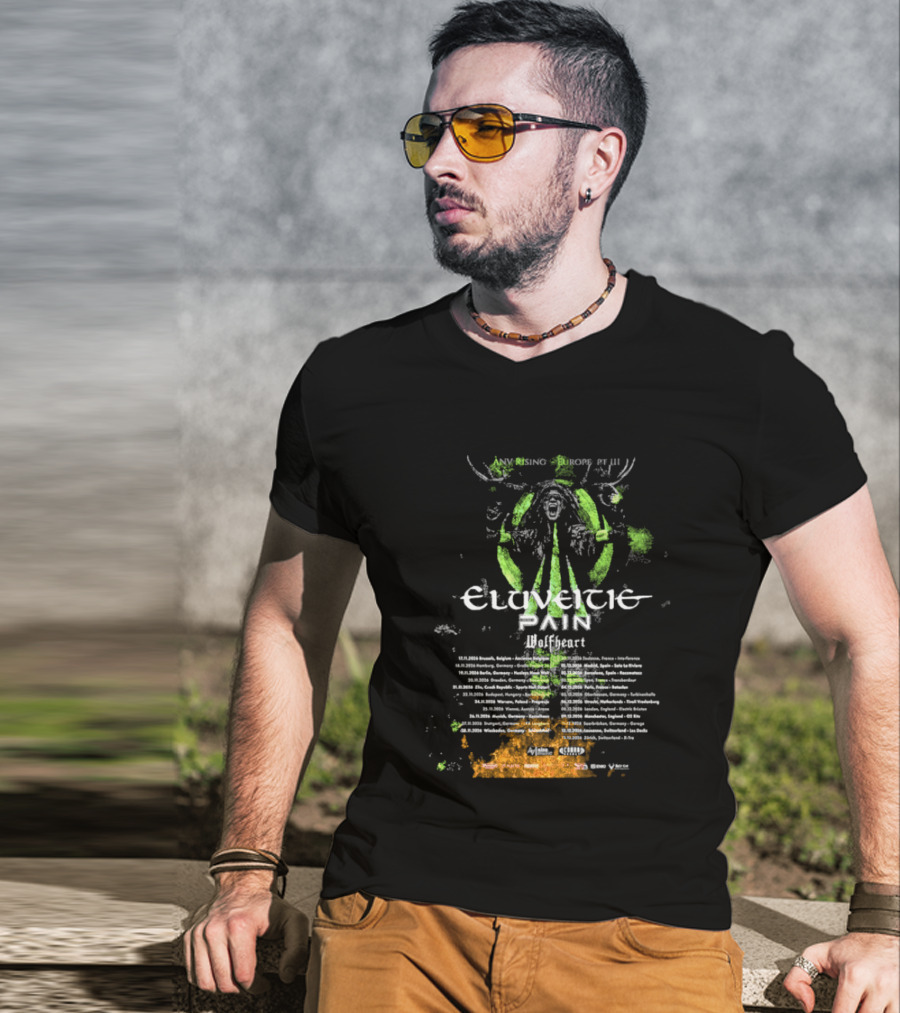 Eluveitie Pan European Tour 2026 Dates Part 3 Music Event T-Shirt