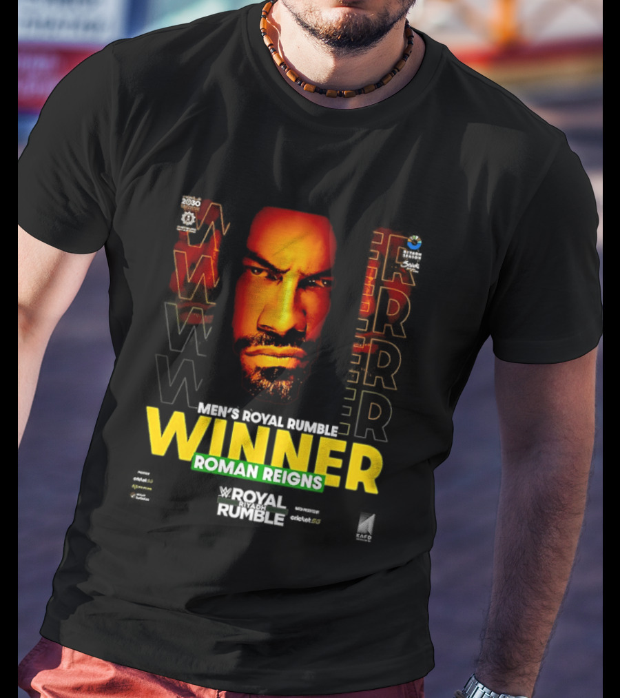 Roman Reigns WWE Winner Royal Rumble Riyadh 2026 T-Shirt