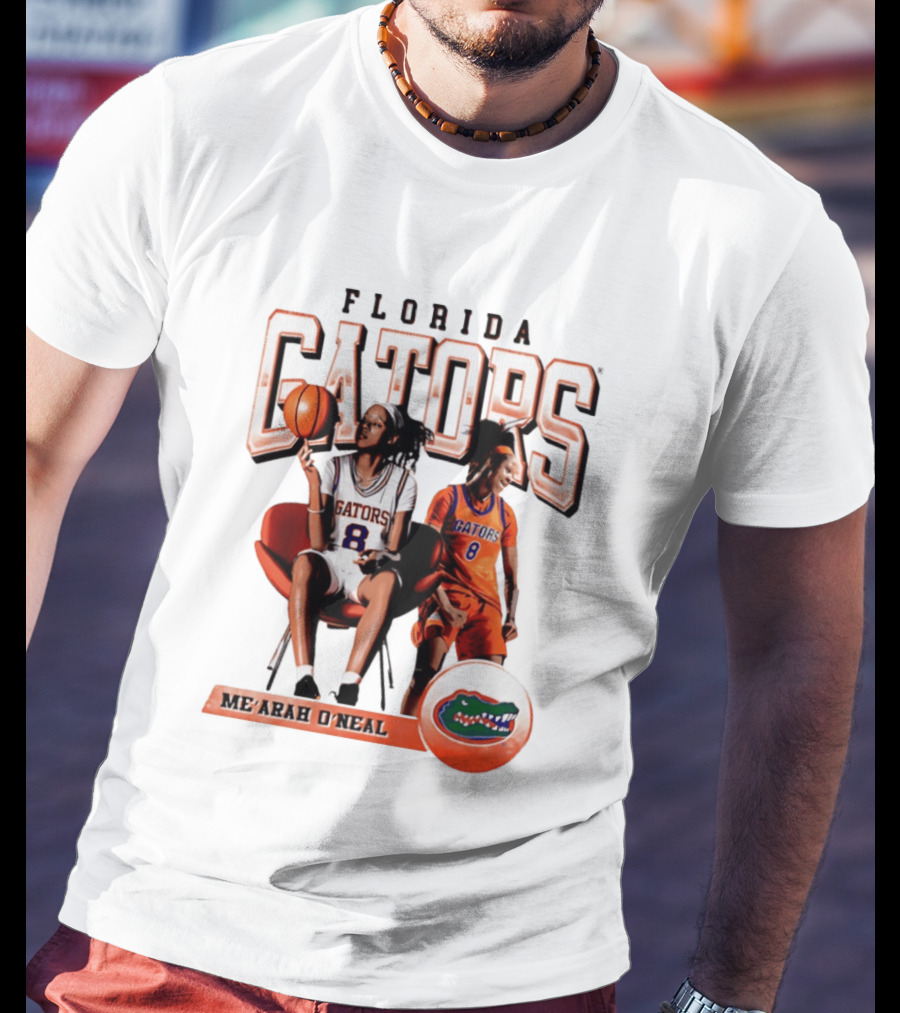 Florida Gators Me'Arah O'Neal Basketball Player 8 T-Shirt