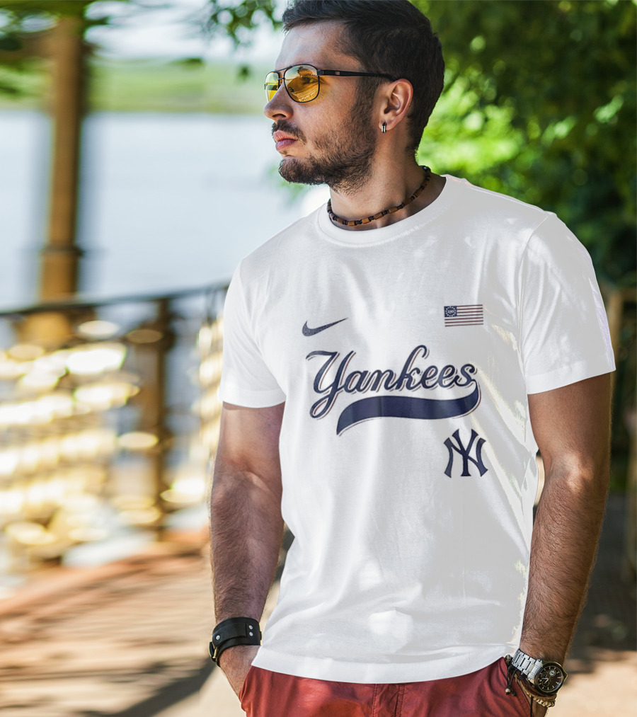 Nike New York Yankees USA Flag 250th Anniversary T-Shirt