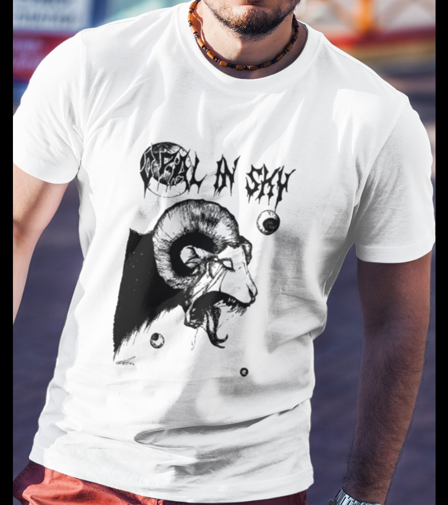 Olivia Dark Opal In Sky Satanic Ram T-Shirt