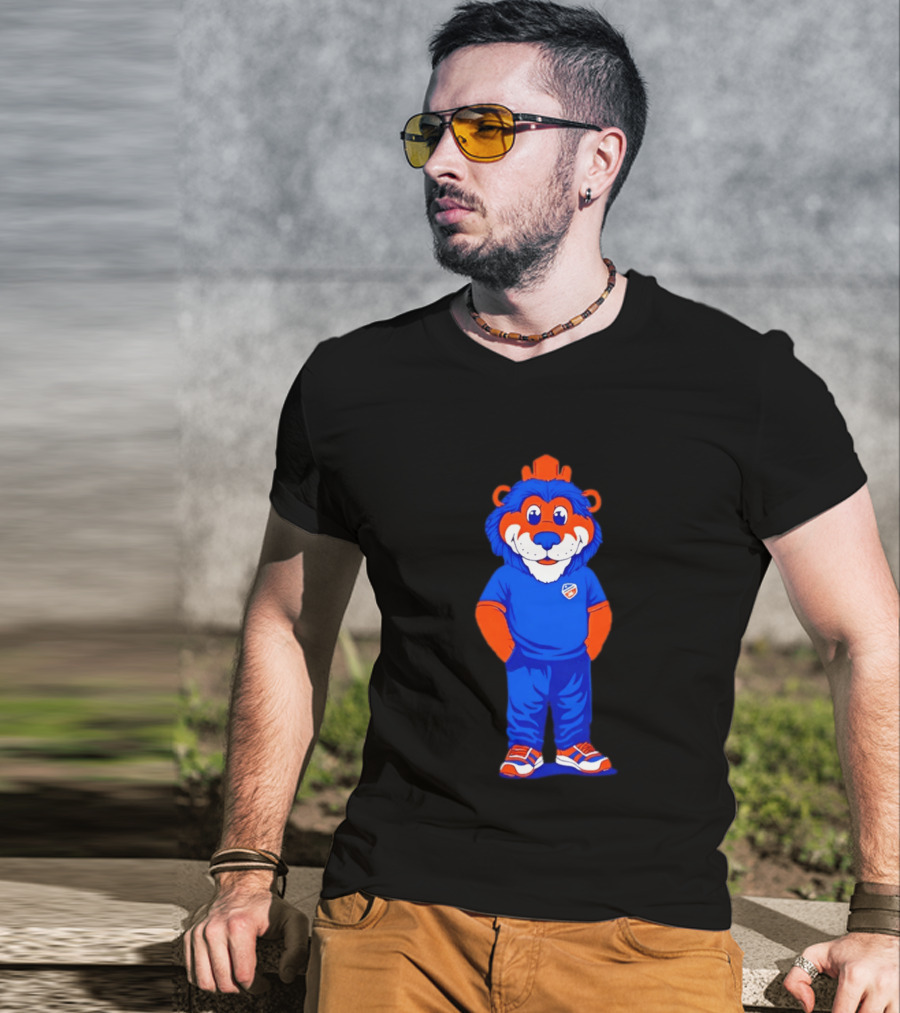 FC Cincinnati Casual Gary Mascot Blue And Orange Outfit T-Shirt