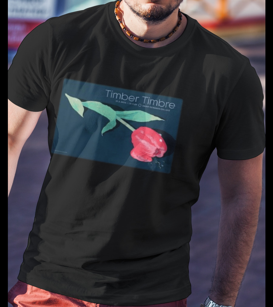 Timber Timbre Tour March 19 2025 La Clef Saint Germain En Laye France Tulip T-Shirt