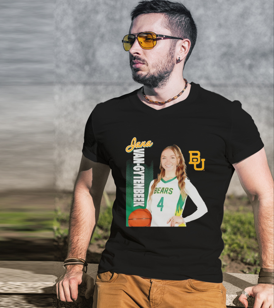 Jana Van Gytenbeek Baylor Bears NCAA Basketball BU T-Shirt